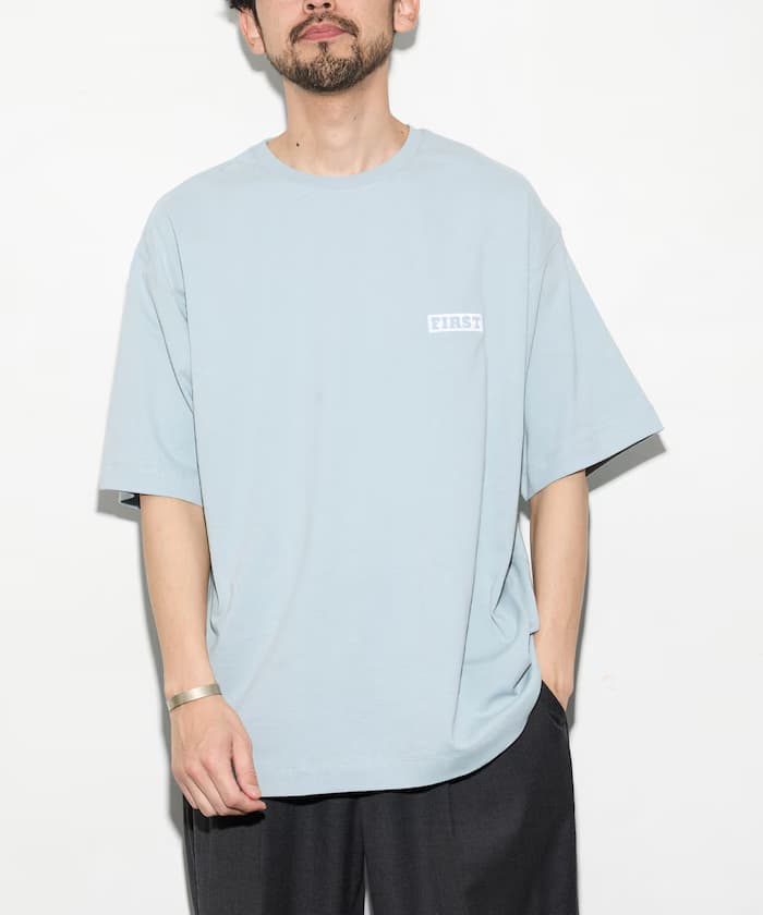 6盎司前胸刺繡logo 圓領T恤／後背印花T恤 PRINT LEFT CHEST EMBROIDERY BOX FIRST