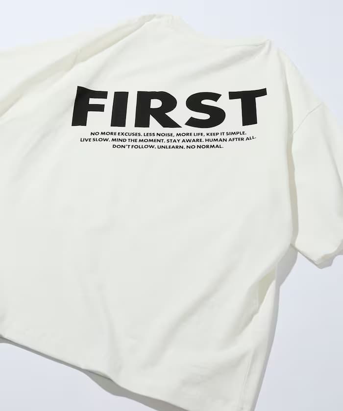 6盎司前胸LOGO印花圓領T恤 / 後背印花T恤 PRINT FRESH FIRST