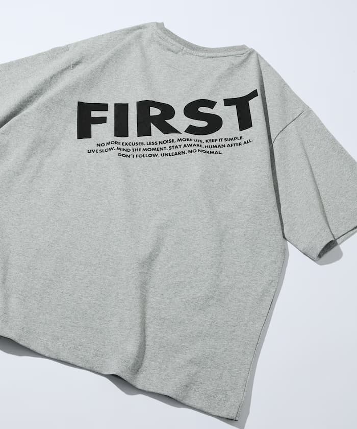 6盎司前胸LOGO印花圓領T恤 / 後背印花T恤 PRINT FRESH FIRST