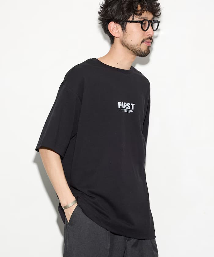 6盎司前胸LOGO印花圓領T恤 / 後背印花T恤 PRINT FRESH FIRST