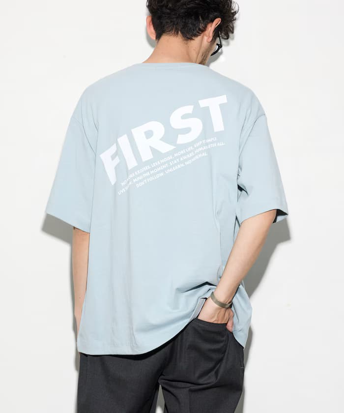 6盎司前胸LOGO印花圓領T恤 / 後背印花T恤 PRINT FRESH FIRST