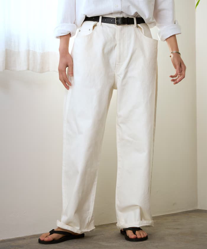 打褶設計日本丹寧 / 寬版剪裁