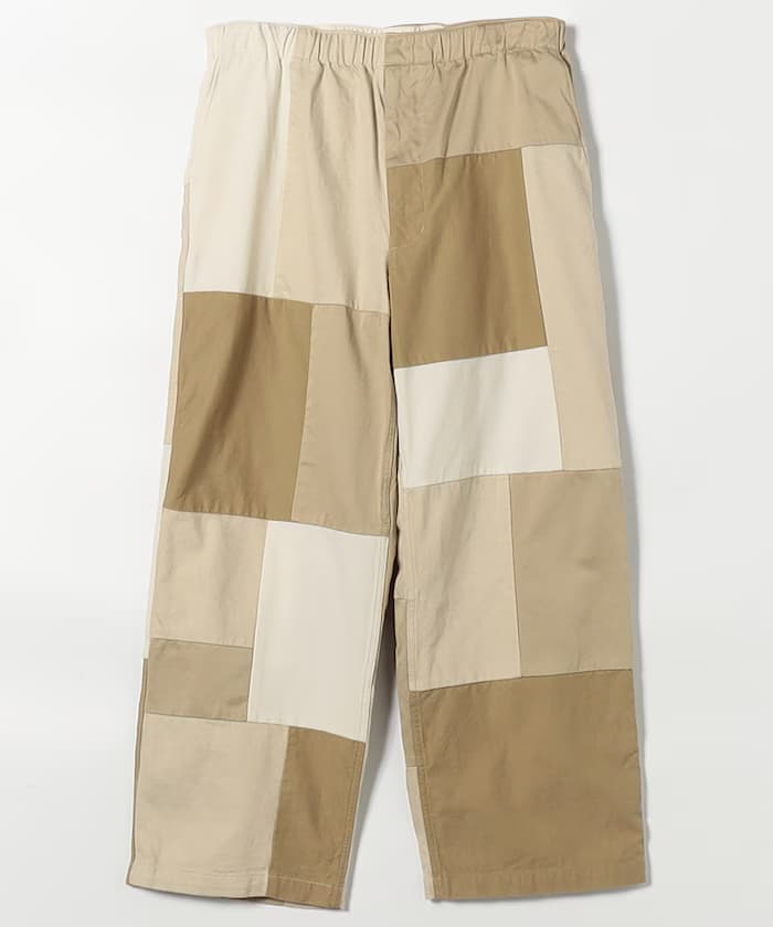 Cotton Twill Field Patchworked Pants / N26SC012