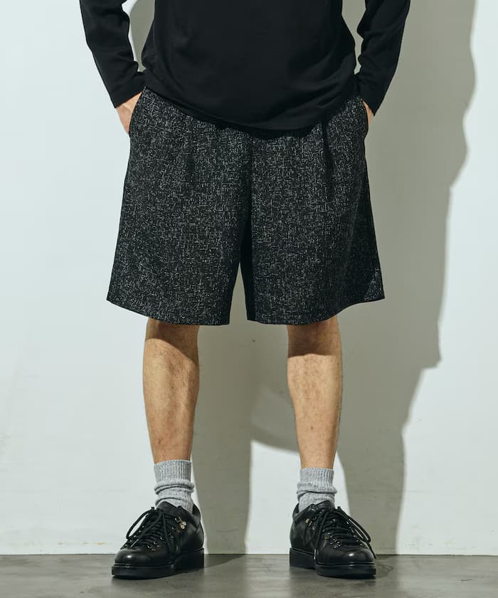 夏季粗花呢鬆緩寬版短褲／套裝搭配款