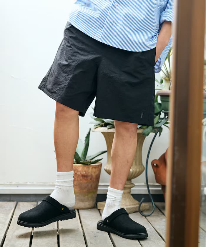 尼龍中長寬管短褲