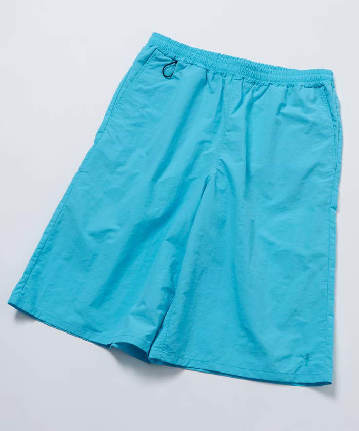 尼龍 寬管七分短褲