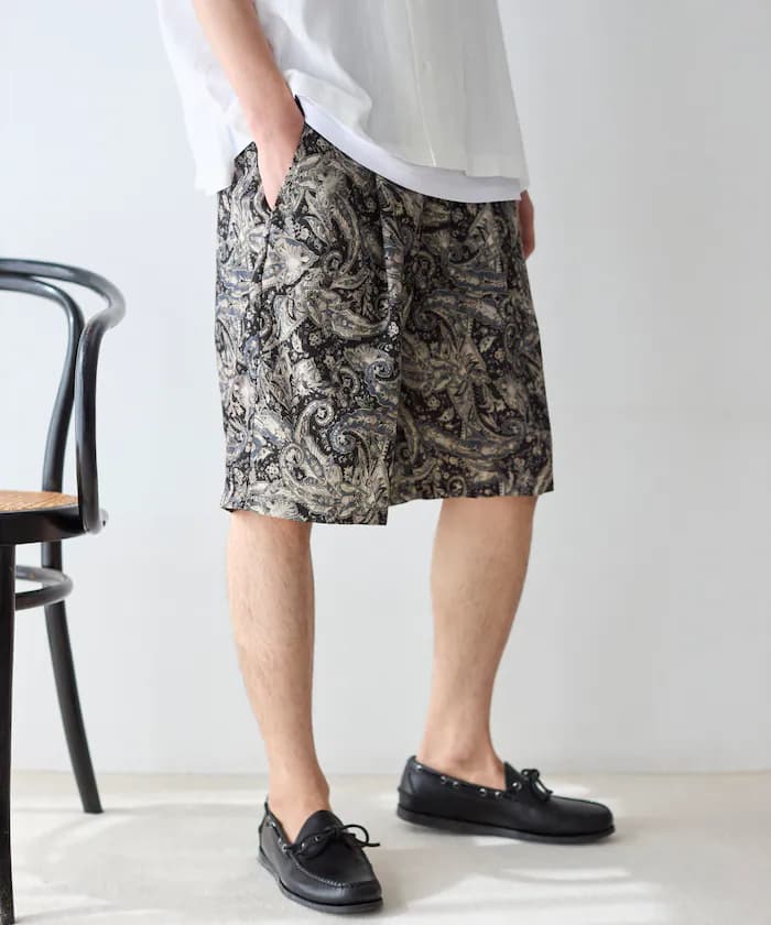 鬆緊短褲 / 總圖案設計短褲 / 套裝對應款