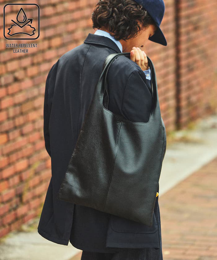 撥水皮革 Leather Marche 托特包 牛革