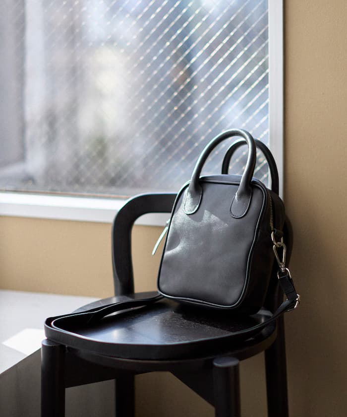 皮革手提迷你肩背包