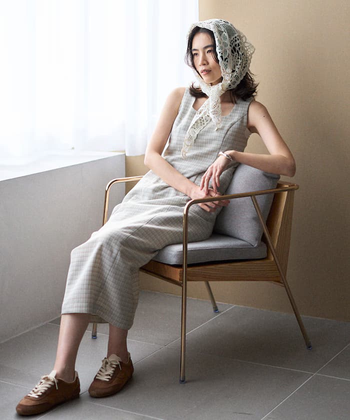 【3月11日12:00發售】卡米拉格紋 I字線連身裙 / 套裝對應款