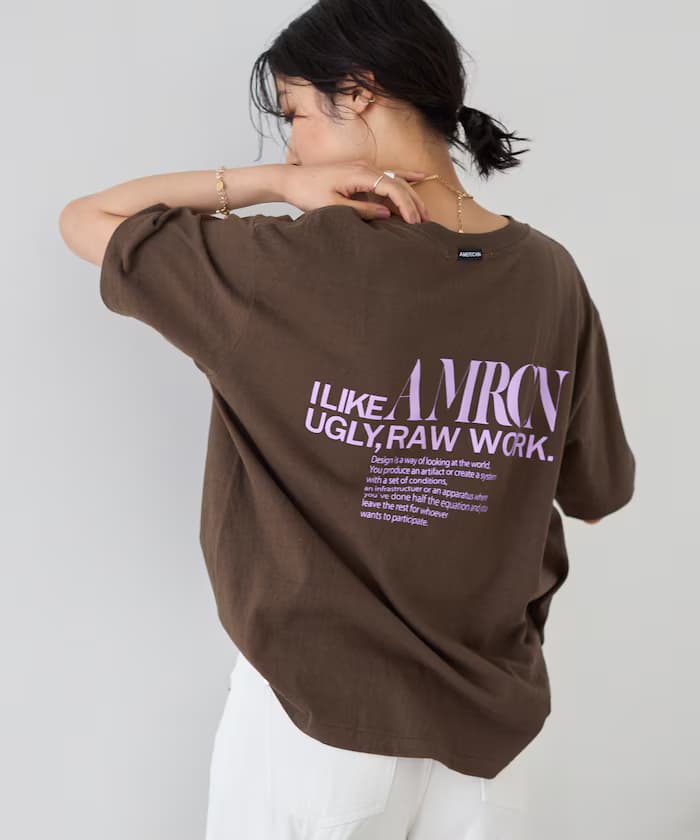 【3月11日12:00發售】限定款 丸胴 拉菲天竺 LOGO印花TEE