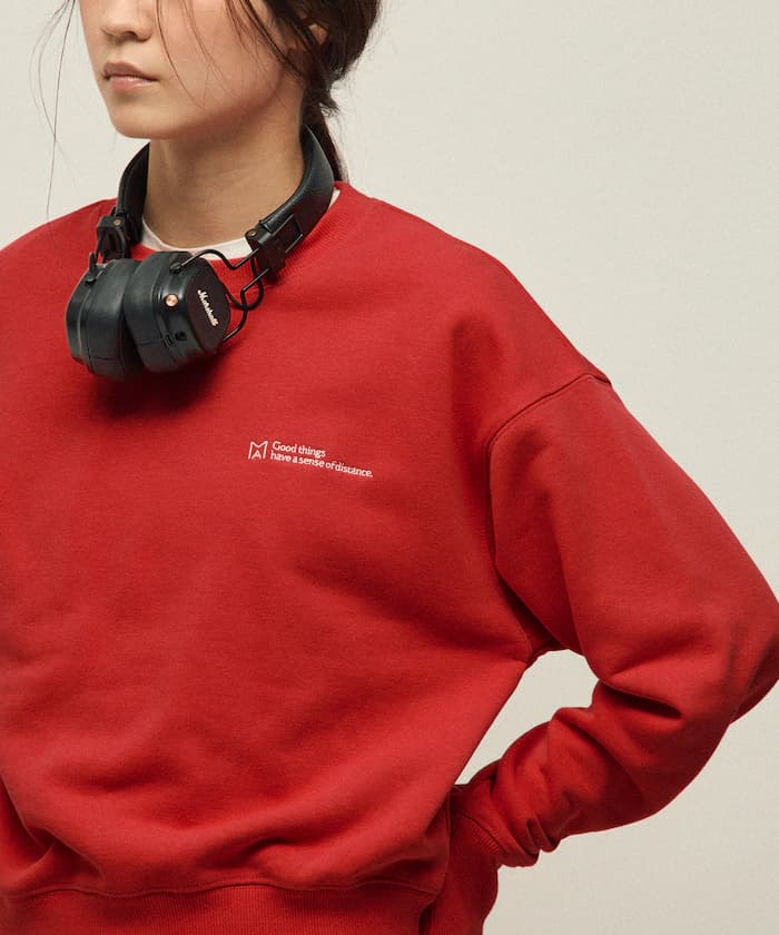 MA 基本款刺繡圓領衛衣 女款