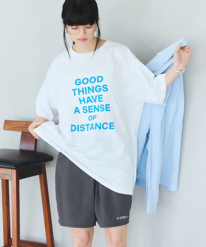 寬版 概念 Logo印花 T恤