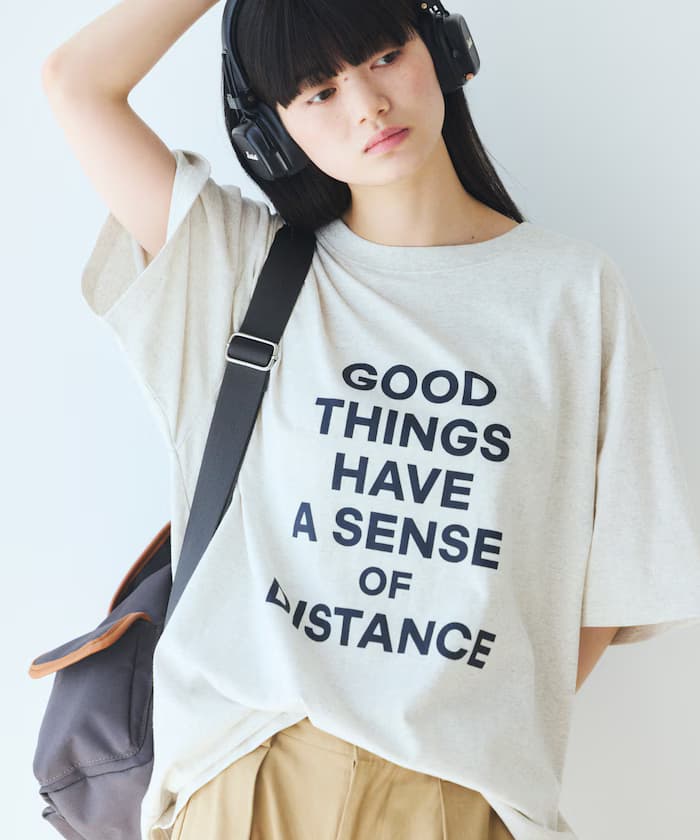 寬版 概念 Logo印花 T恤