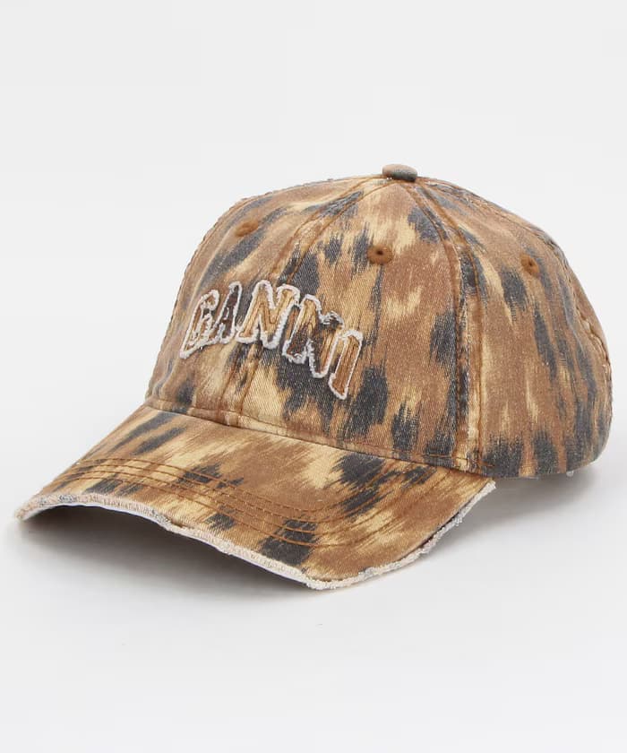Washed Cotton Print Canvas Cap / B3020171
