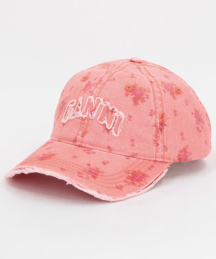 Washed Cotton Print Canvas Cap / B3020171