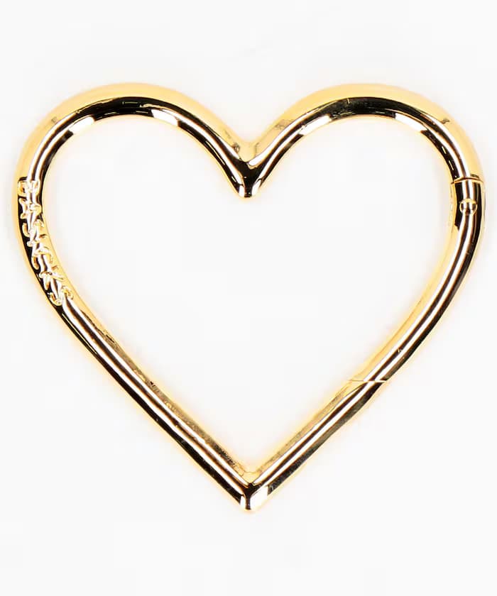 Gold Plating Heart Carbiner / S-1102