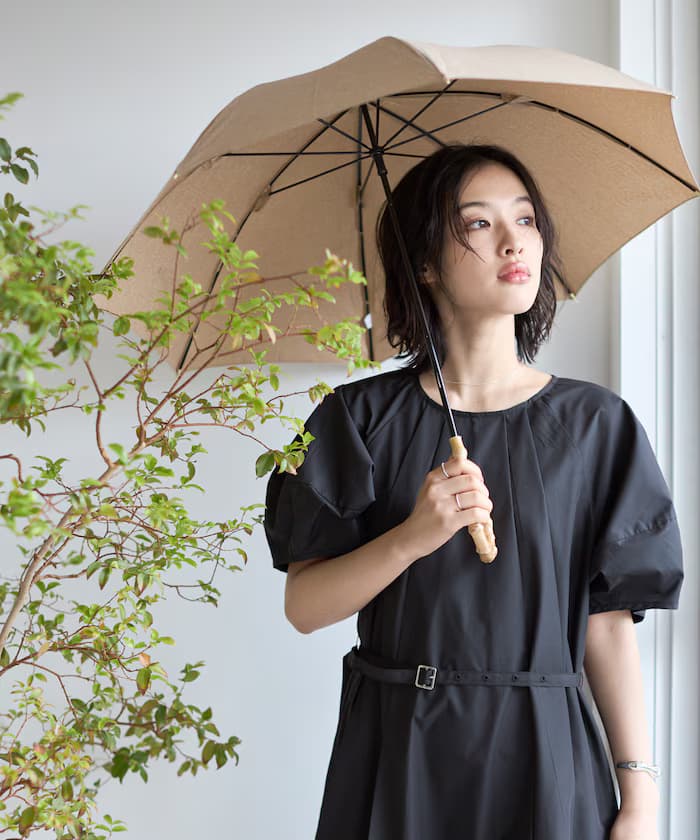 竹製手柄晴雨傘 UV防曬