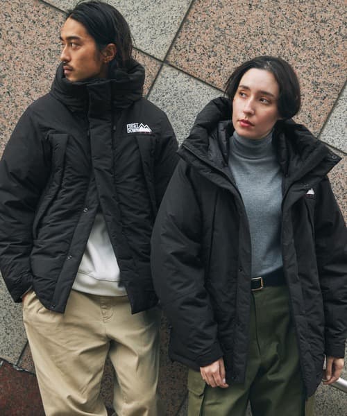 FIRST DOWN 撥水 混紡羽絨 短版羽絨外套