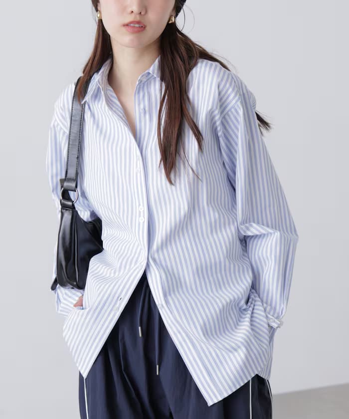 蕾絲綁帶收腰襯衫