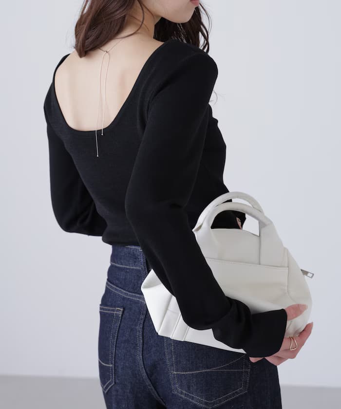 【MFM】後背開口針織衫