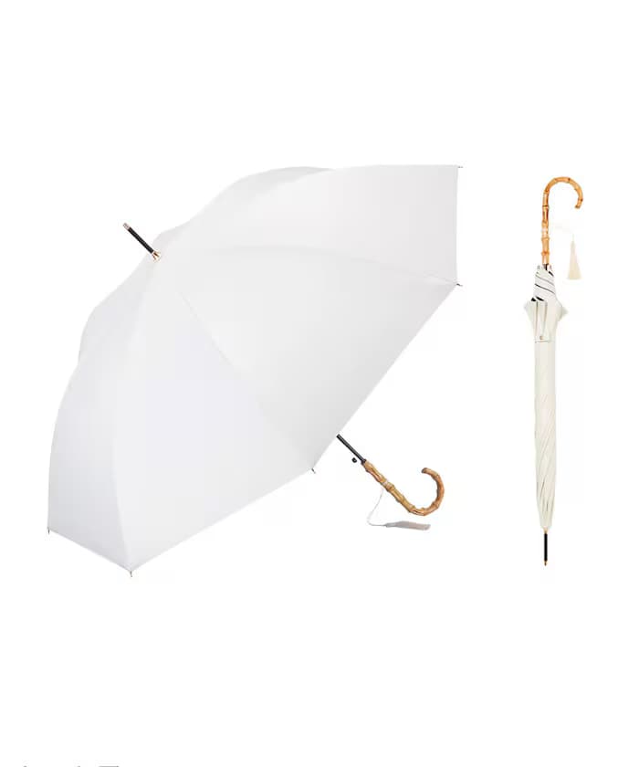 晴雨兼用傘 遮陽隔熱長版竹手柄 55cm