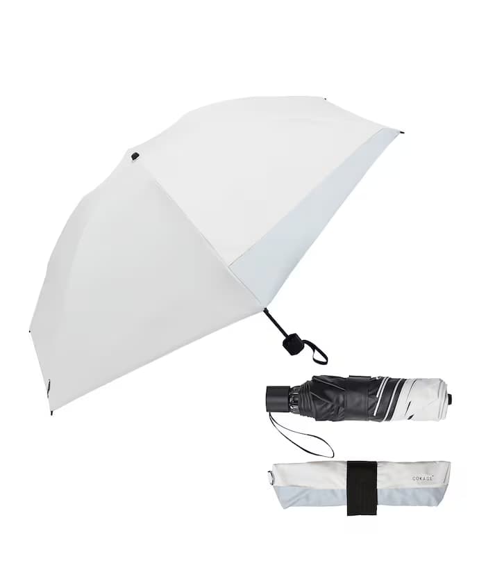 COKAGE+ACTIVE 晴雨兼用 抗UV 隔熱 耐風 55cm 拼接折傘