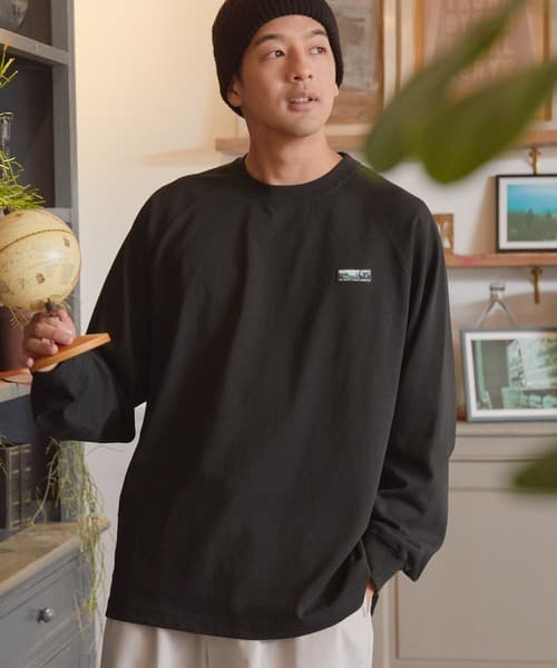 THE CRAFT CREW PRODUCTS 厚磅機能面料 寬版落肩圓領長袖T恤 / 抗菌防臭