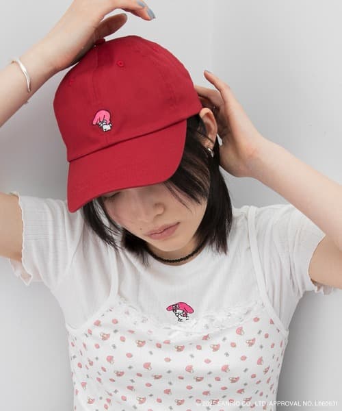 My Melody × forksy. 聯名限定 小標誌 LOGO刺繡 棒球帽