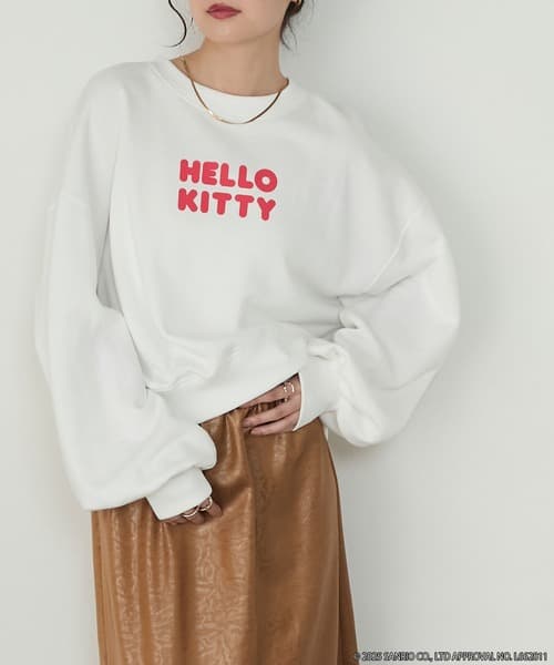 HELLO KITTY × forksy. 聯名限定 混款 正面Logo印花 寬鬆版型 衛衣