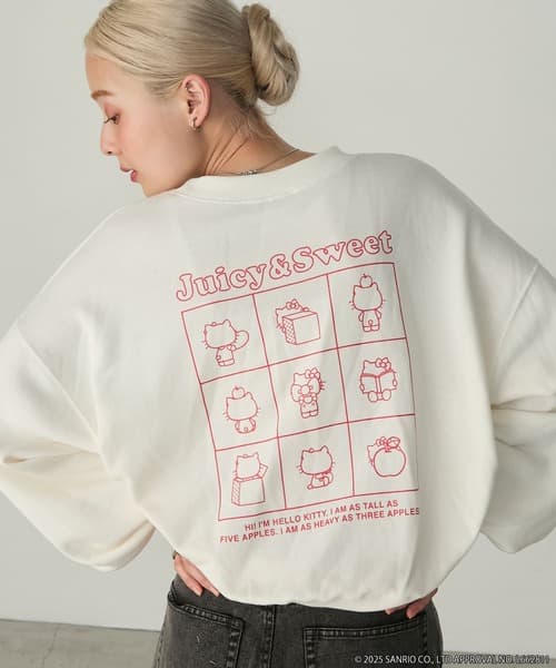 HELLO KITTY × forksy. 聯名限定 混款 正面Logo印花 寬鬆版型 衛衣