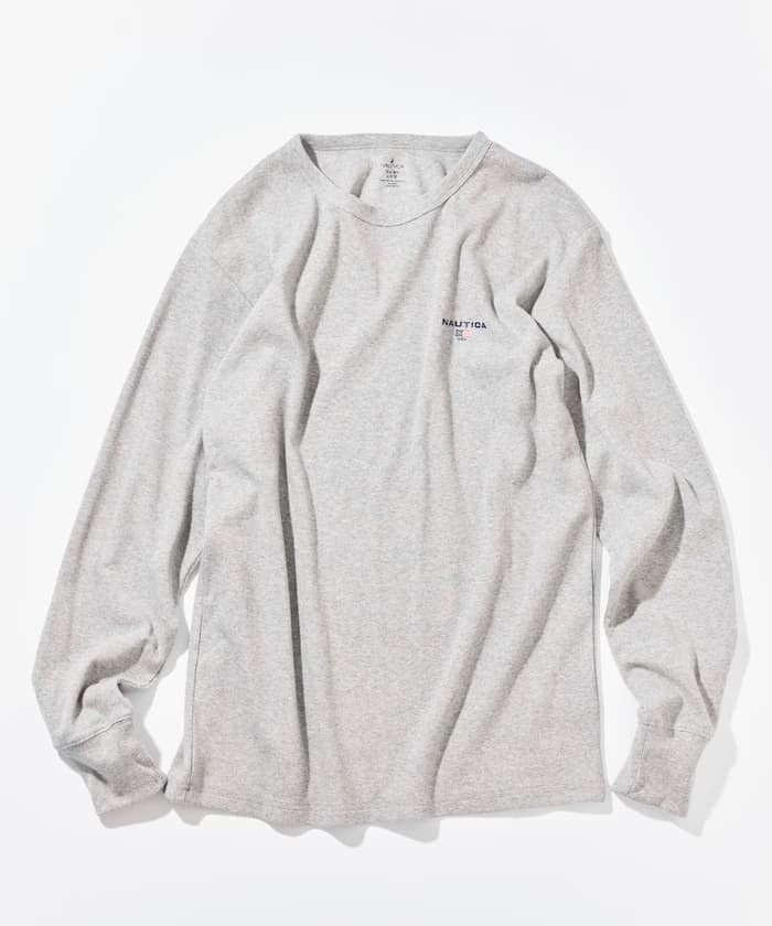 NAUTICA Essential 貼身版型 長袖圓領T恤