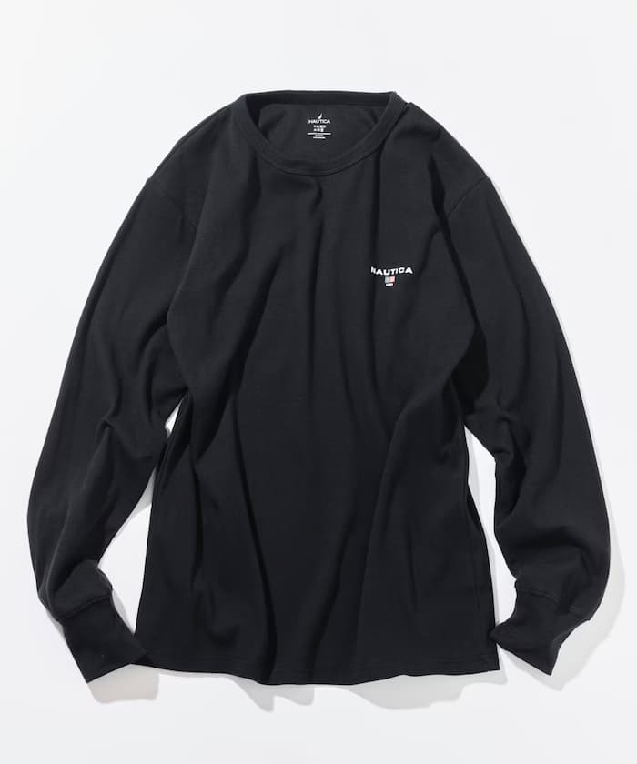 NAUTICA Essential 貼身版型 長袖圓領T恤