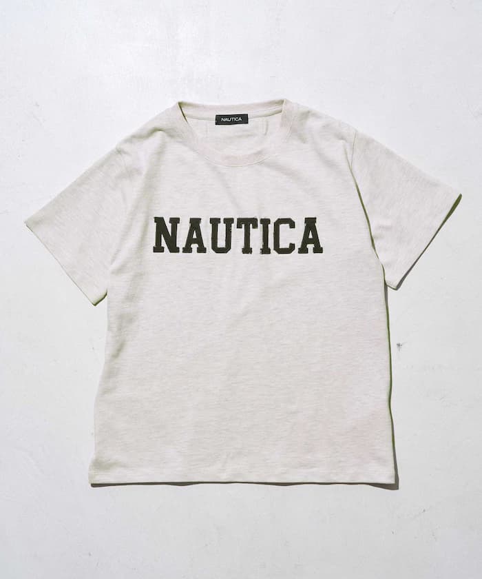 NAUTICA 聯名限定 貼布繡標誌 短袖T恤【新色上市】
