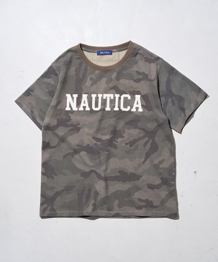 NAUTICA 聯名限定 貼布繡標誌 短袖T恤【新色上市】