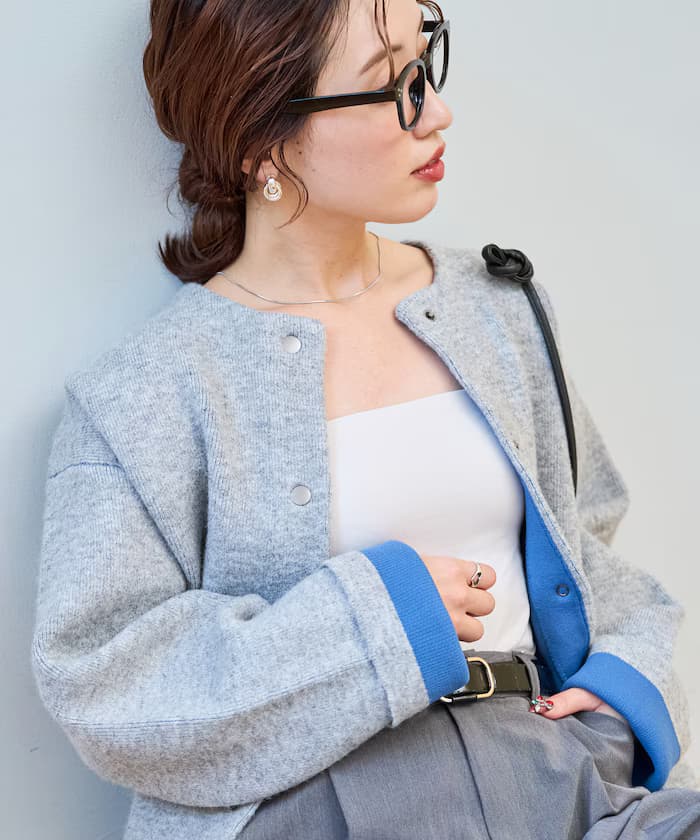 グレー×ブルー