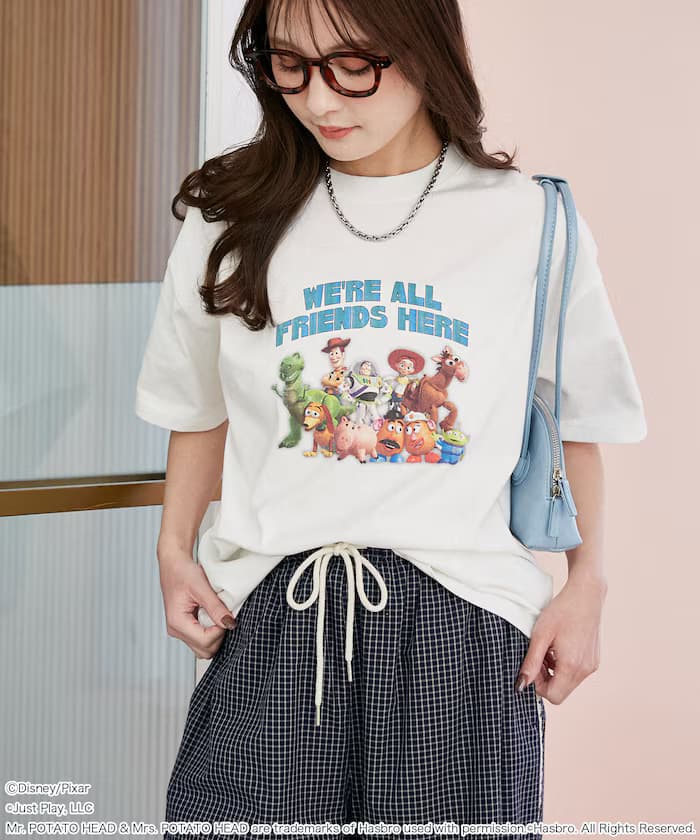 TOY STORY 角色集合 磨舊風印花 短袖T恤【限定款】